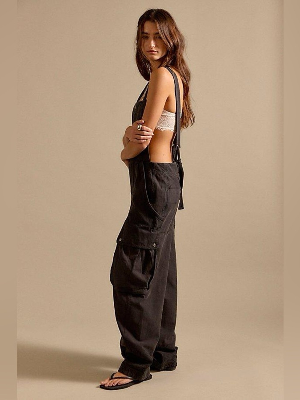 NWT! FP Free People Brentwood Overalls Sz 2/6/8 - Picture 2 of 4